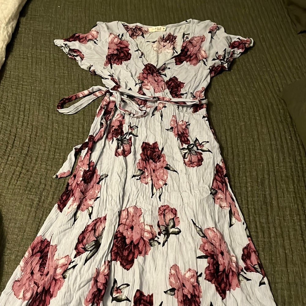 Illa illa maxi purple floral dress